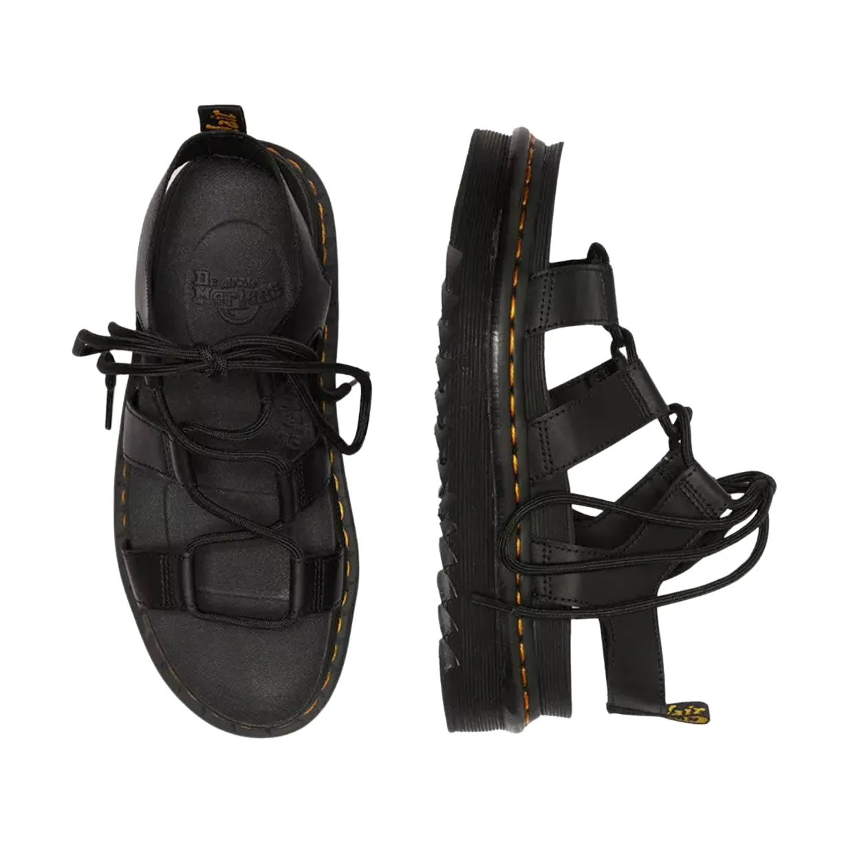 Sandali Donna Dr. Martens Nartilla Gladiatore Nero