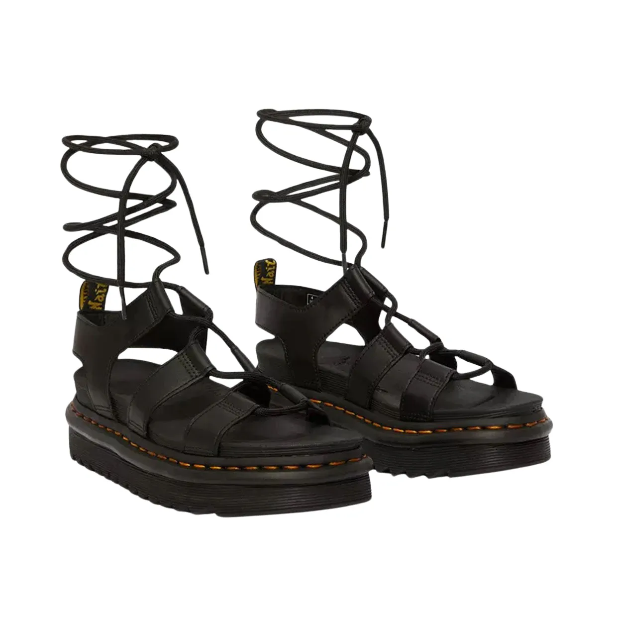 Sandali Donna Dr. Martens Nartilla Gladiatore Nero