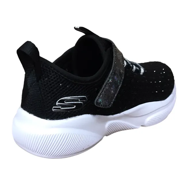 Skechers Meridian Best Intent 81952L BKW girls' sneakers black white