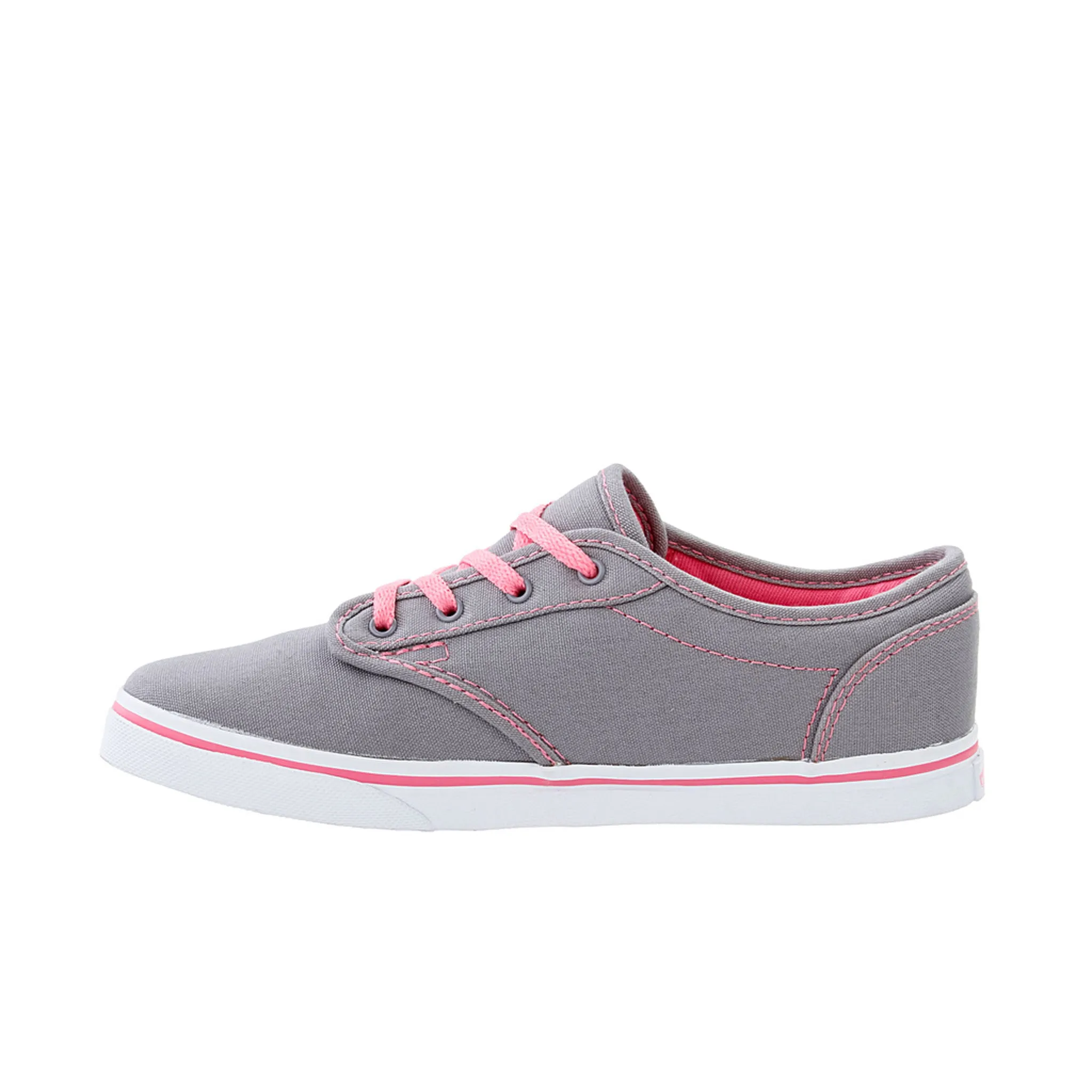 Vans Atwood Low  Lace-Up Grey Canvas Kids Plimsolls SEGATP