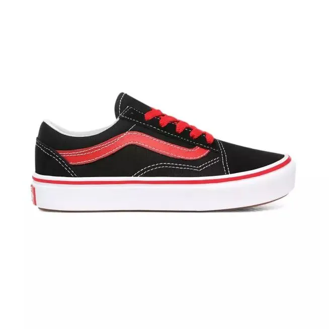 Vans boys' sneakers Old Skool ComfyCush Pop VN0A4UHA4HJ1 black-red