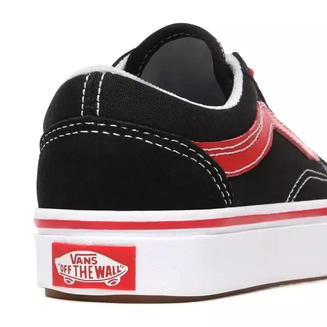 Vans boys' sneakers Old Skool ComfyCush Pop VN0A4UHA4HJ1 black-red