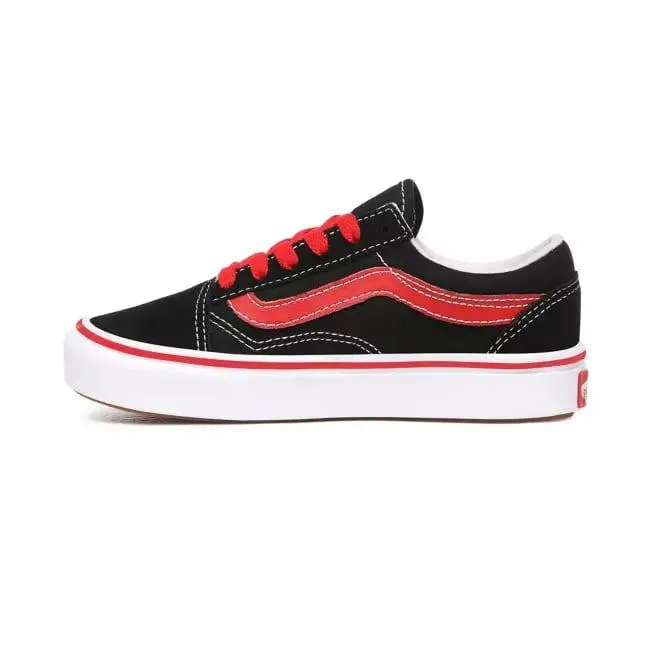 Vans boys' sneakers Old Skool ComfyCush Pop VN0A4UHA4HJ1 black-red