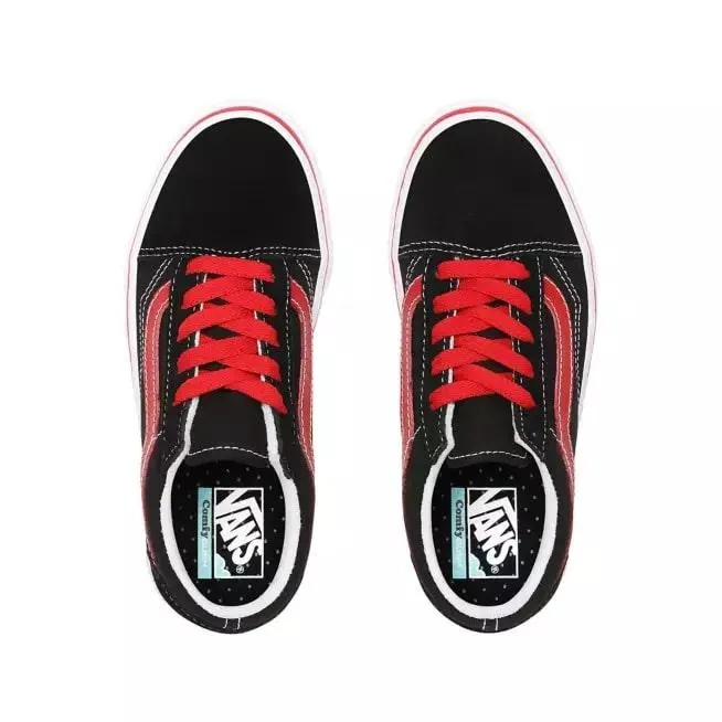 Vans boys' sneakers Old Skool ComfyCush Pop VN0A4UHA4HJ1 black-red