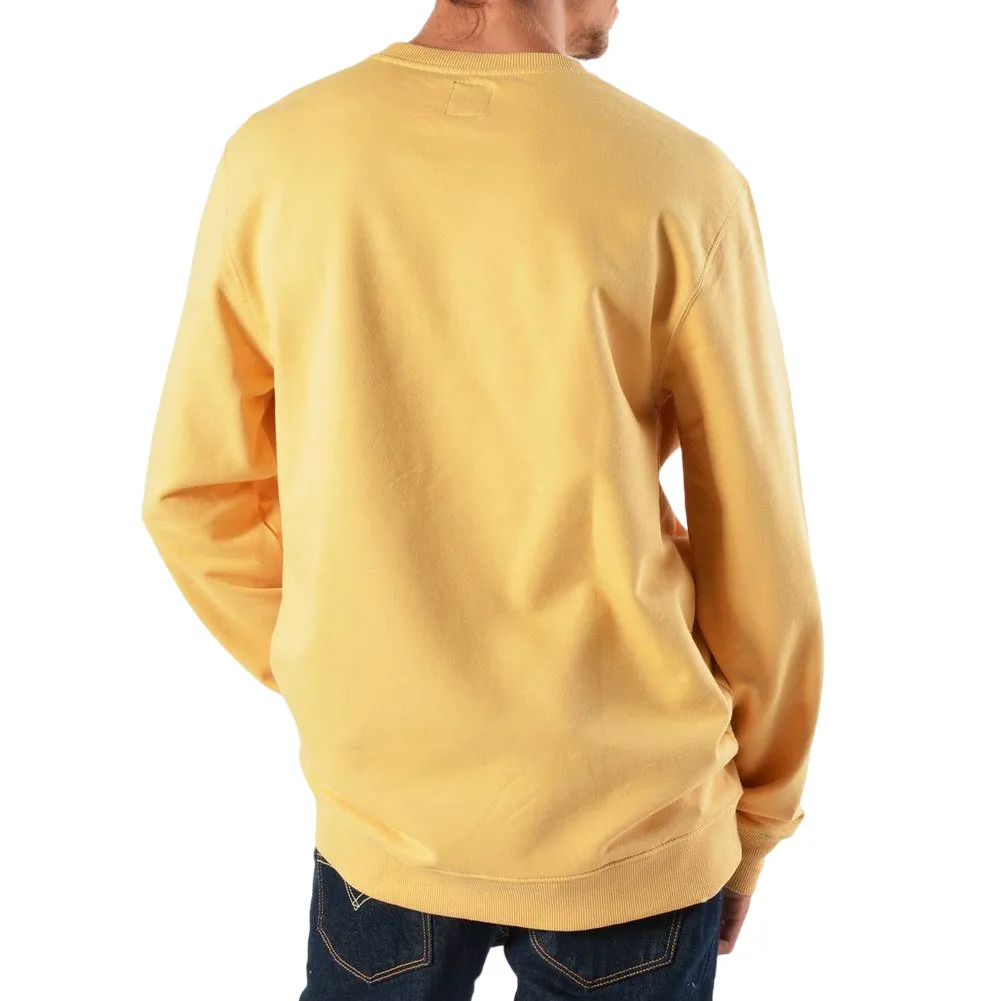 Vans crew neck sweatshirt and embossed logo V00YX0M8Q ochre