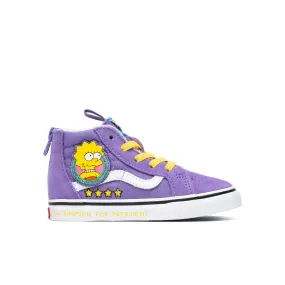 Vans x The Simpsons Toddler Sk8-Hi Zip - Lisa 4 Prez